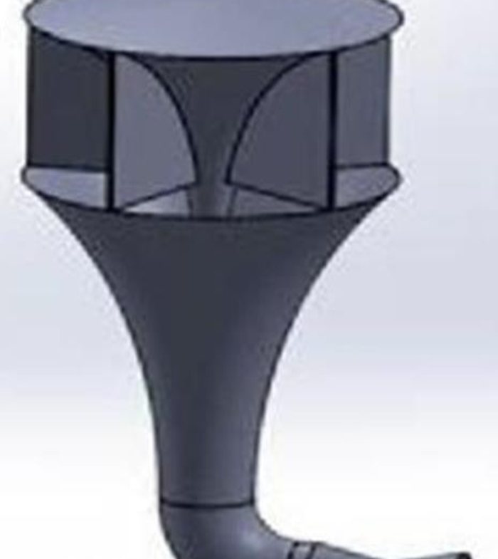 Konstruktionsmodell der Venturi-Windturbine